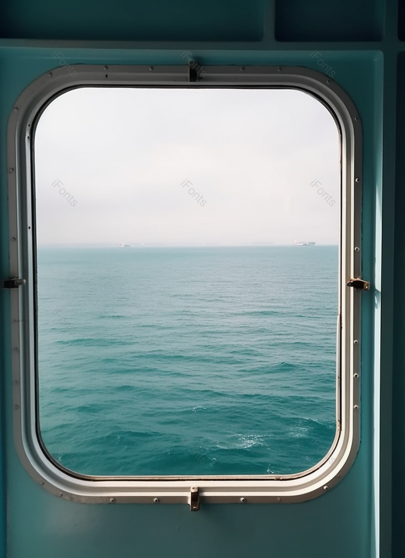 海洋通过舷窗看大海上的美丽风景,高清,摄影图,摄影图片,图片大全,摄影图免费下载